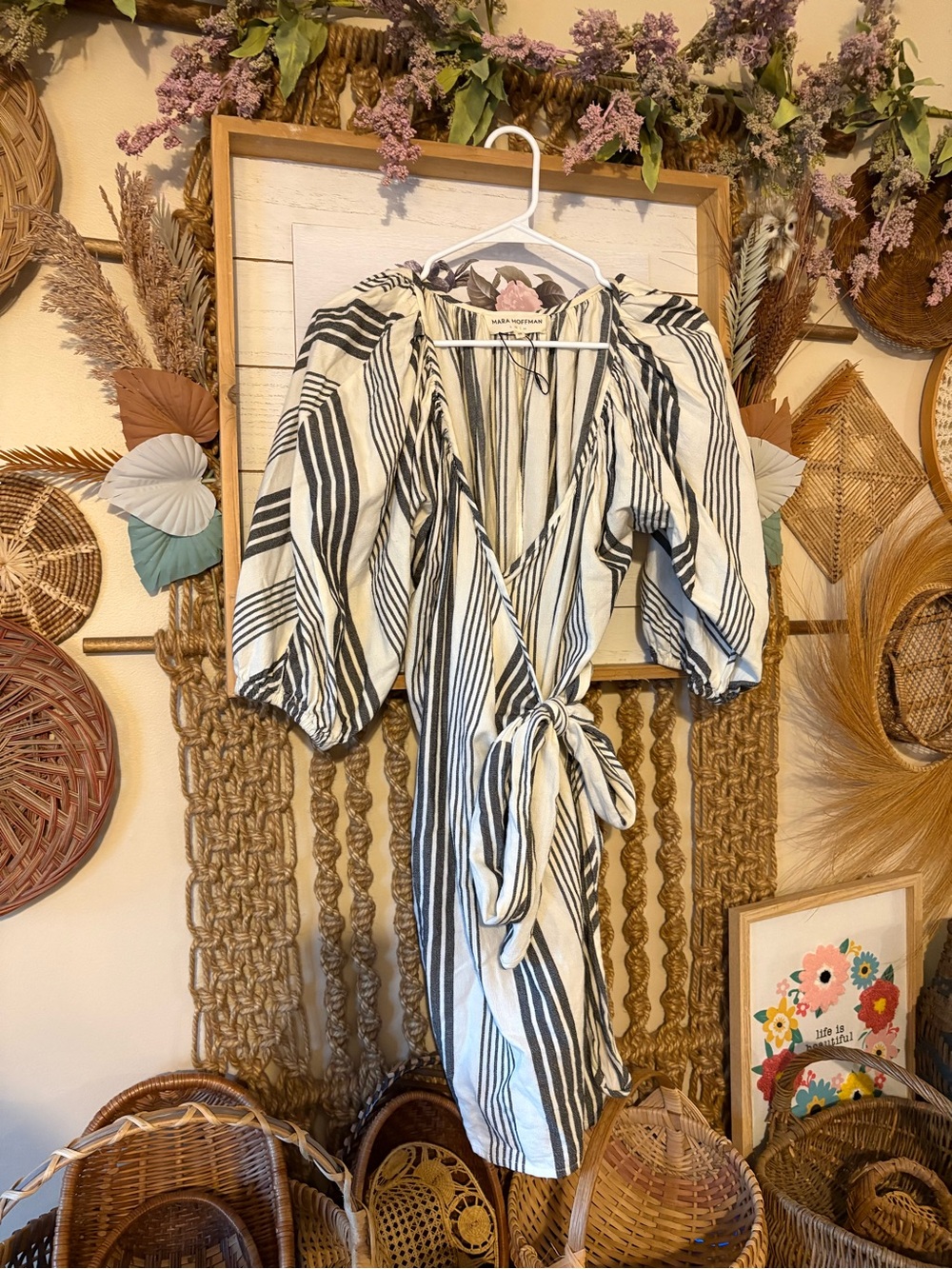Mara Hoffman swim wrap dress size medium